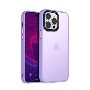 Piili iPhone 14 Silikon Kılıf - Mor