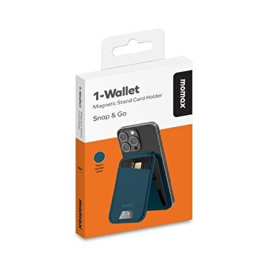 Momax iPhone MagSafe Wallet - Mavi 4894222073876