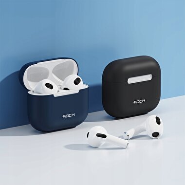 Rock Airpods 3 Silikon Kılıf - Lacivert 6974282124577