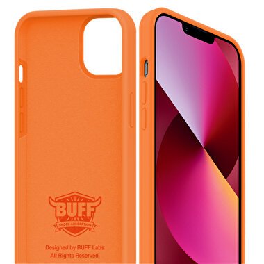 Buff iPhone 13 Rubber Fit Kılıf - Turuncu 8682750457550