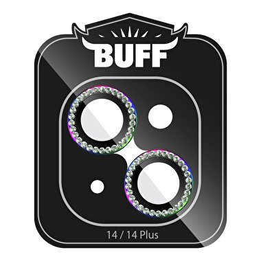 Buff iPhone 14/Plus Diamond Lens Koruyucu-Renkli 8683548216007