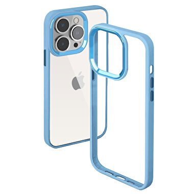 Buff iPhone 15 Pro Max New Air Bumper Kılıf   Blue 8683548217295