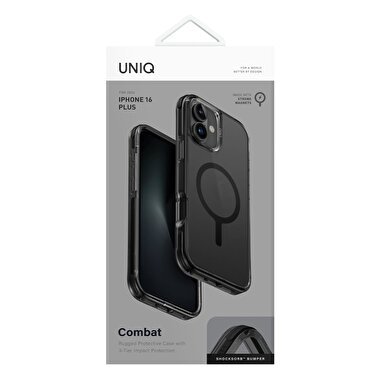 Uniq iPhone 16 Combat Magsafe Kılıf - Siyah 8886463689462