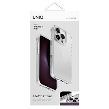 Uniq iPhone 16 Pro LifePro Xtreme Kapak - Şeffaf 8886463689684