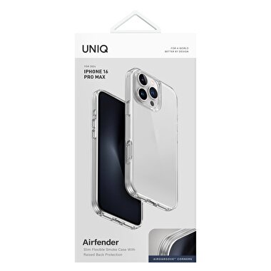 Uniq iPhone 16 Pro Max Air Fender Kapak - Şeffaf 8886463689837