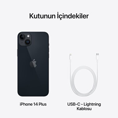 Apple iPhone 14 Plus 256GB Gece Yarısı  MQ533TU/A