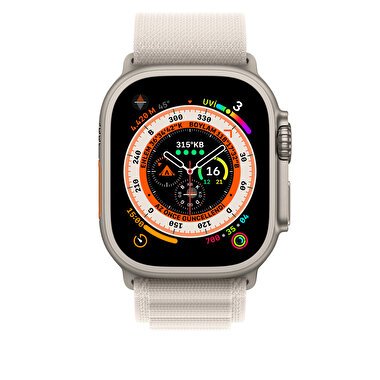 Apple Watch 49 mm Yıldız Işığı Alpine Loop - Orta Boy  MQE63ZM/A