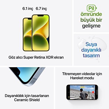 Apple iPhone 14 512GB Sarı  MR513TU/A