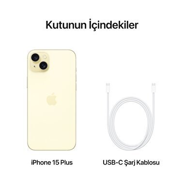 Apple iPhone 15 Plus 256GB Sarı  MU1D3TU/A