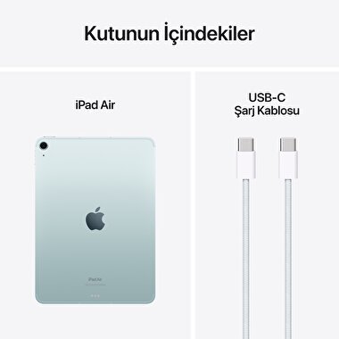 Apple 11 inç iPad Air M2 Wi-Fi + Cellular 256GB Mavi  MUXJ3TU/A