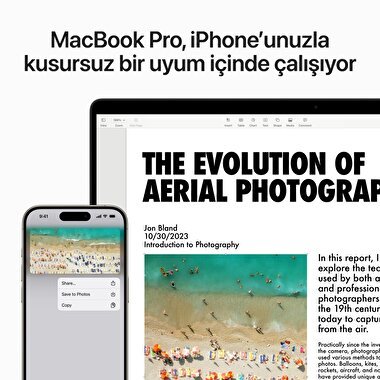 MacBook Pro 16 inç M3 Max Çip 16C CPU 40C GPU 64 GB Bellek 2 TB SSD Uzay Siyahı  Z1CM000JK