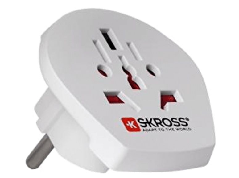 Skross World to Europe Seyahat Adaptörü (Beyaz) 7640166320111