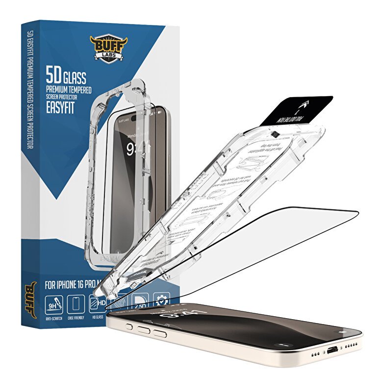 Buff iPhone 16 Pro Max Glass EasyFit Ekran Koruyuc 8684387701839