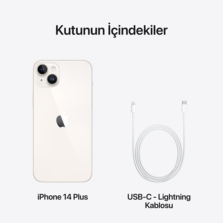 Apple iPhone 14 Plus 256GB Yıldız Işığı  MQ553TU/A