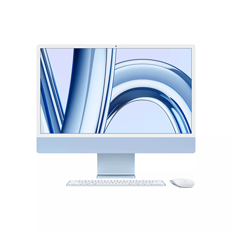 iMac 24 inc 4.5K M3 8CPU 10GPU 8GB 512GB Mavi  MQRR3TU/A